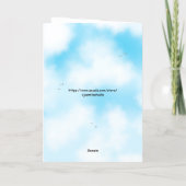 Personalized Entangled Hearts Valentine Card       Kaart (Achterkant)