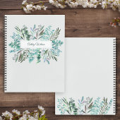 Personalized Eucalyptus Greenery Leaves Notebook Notitieboek
