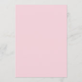 Personalized Event Menu with Photo and Pink (Achterkant)
