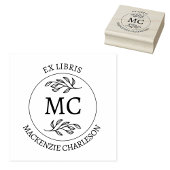 Personalized Ex Libris Monogram Book Rubberstempel