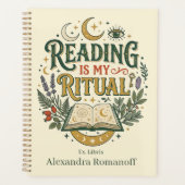 Personalized Ex Libris Reading Is My Ritual Planner (Voorkant)