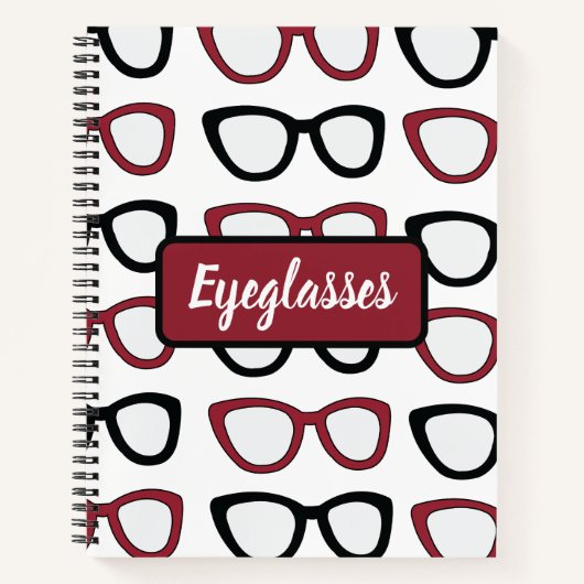 Personalized Eyeglasses Spectacles Optician  Notitieboek (Voorkant)