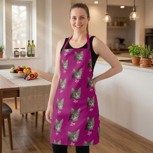 Personalized Face and Name Apron, Custom Photo Schort