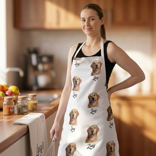 Personalized Face and Name Apron, Custom Photo Schort