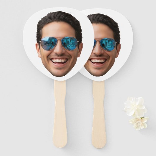Personalized Face Birthday Favors Bachelor Party  Handwaaier (Voorkant en achterkant)