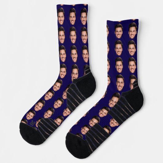 Personalized Face Photo Socks, Upload Your Picture Sokken (Links)