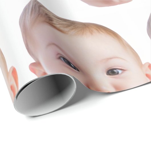 Personalized Face Print Custom Photo Gift Cadeaupapier (Rol Hoek)