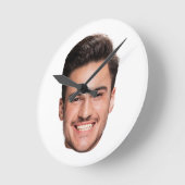 Personalized Face Ronde Klok (Hoek)