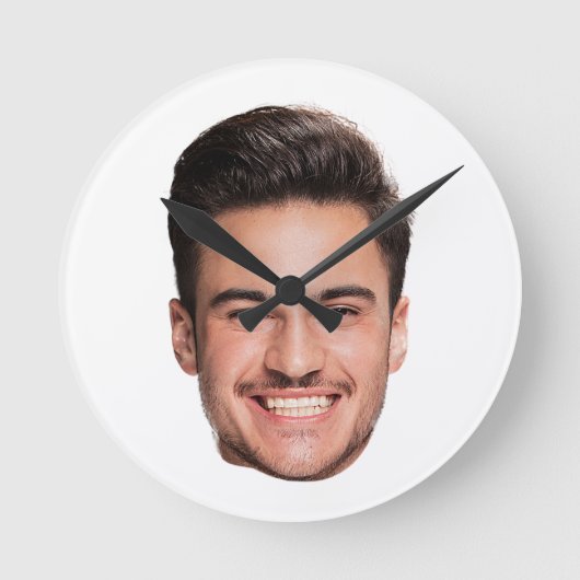 Personalized Face Ronde Klok (Voorkant)