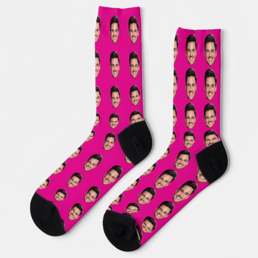 Personalized Face Socks, Funny Gift with Your Face Sokken (Links)