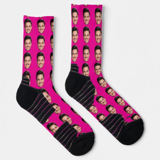 Personalized Face Socks, Funny Gift with Your Face Sokken (Rechts)