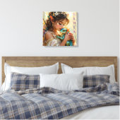 Personalized Fairy and Dragon Mystical Canvas Afdruk (Insitu (Slaapkamer))