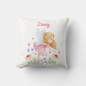 Personalized Fairy Girl Nursery Pillow Kussen (Voorkant)