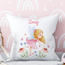 Personalized Fairy Girl Nursery Pillow Kussen