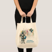 Personalized Fairy Tale Knight Library Book Tote Bag (Voorkant (product))