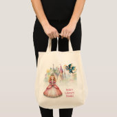 Personalized Fairy Tale Princess Dragon Library Tote Bag (Voorkant (product))