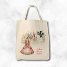Personalized Fairy Tale Princess Dragon Library