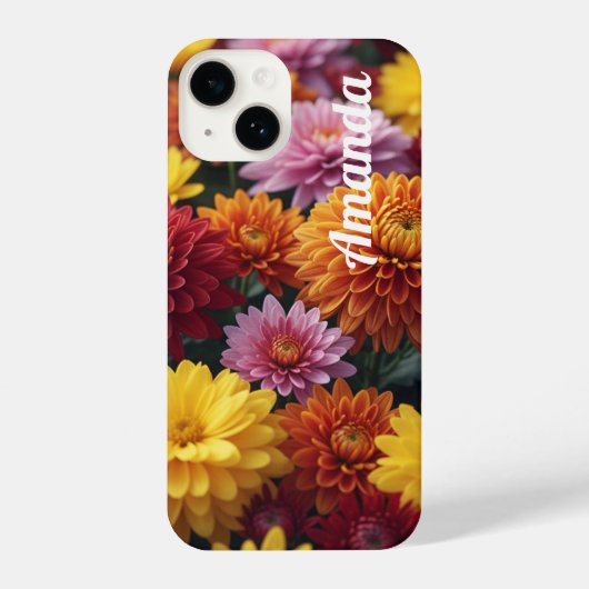 Personalized Fall Blossoms –Slim Fit  iPhone Hoesje (Achterkant)