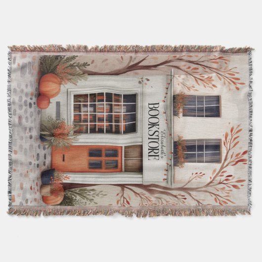 Personalized Fall Book Lover Deken (Voorkant)
