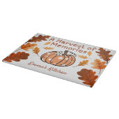 Personalized Fall Glass Cutting Board Snijplank (Hoek)