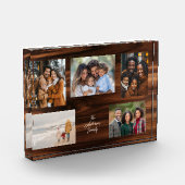 Personalized Family 5 Photo Collage Fotoblokken (Links)