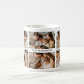 Personalized Family 8 Photo Collage Koffiemok (Center)