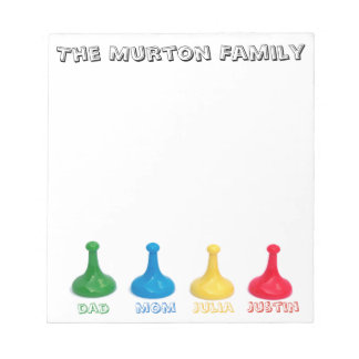 Personalized Family Board Game Lover Notitieblok