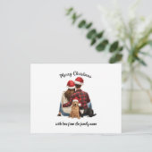 Personalized Family Christmas 2025 Briefkaart (Staand voorkant)