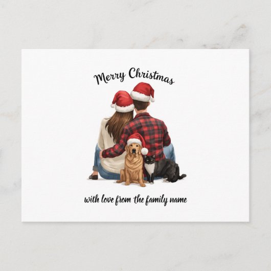 Personalized Family Christmas 2025 Briefkaart (Voorkant)