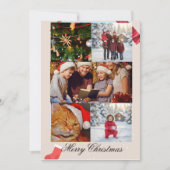 Personalized Family Christmas Card 2025 | Light  Kaart (Voorkant)