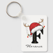 Personalized Family Christmas Keychain for Friends (Voorkant)