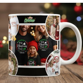 Personalized Family Christmas Mug 2025 Grote Koffiekop