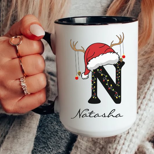 Personalized Family Christmas Mug for Coworkers Mok