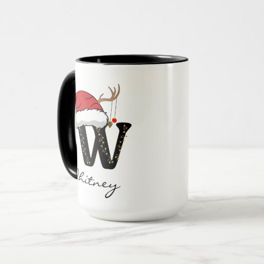 Personalized Family Christmas Mug Gift for Dad Mok (Voorkant links)