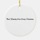 Personalized Family Christmas Ornament Custom (Achterkant)