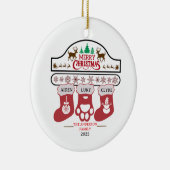 Personalized Family Christmas Ornament | Holiday  (Rechts)