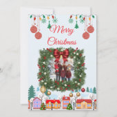 Personalized Family Christmas Photo Card Save The Date (Voorkant)