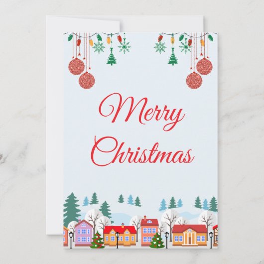 Personalized Family Christmas Photo Card Save The Date (Achterkant)