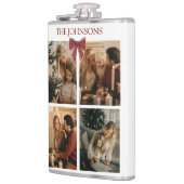 Personalized Family Christmas Photo Collage Flask Heupfles (Links)