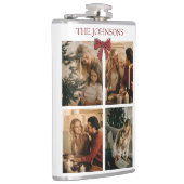 Personalized Family Christmas Photo Collage Flask Heupfles (Rechts)