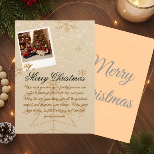 “Personalized Family Christmas Photo Mug” Tweekleurige Koffiemok