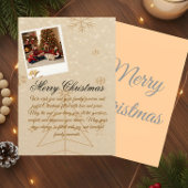 “Personalized Family Christmas Photo Stand” Reclamebord Met Voetstuk
