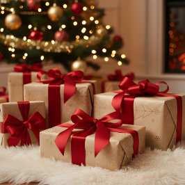 “Personalized Family Christmas Photo Wrapping Pape Cadeaupapier