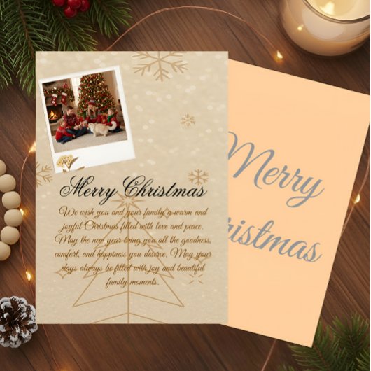 “Personalized Family Christmas Photo Wrapping Pape Cadeaupapier
