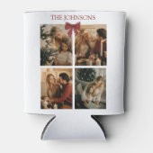 Personalized Family Christmas Photos Can Cooler (Voorkant)