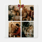 Personalized Family Christmas Photos Ornament (Voorkant)
