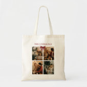 Personalized Family Christmas Photos Tote Bag (Voorkant)