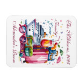 Personalized Family Cruise Name Year Magneet (Horizontaal)