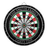 Personalized Family Dartboard with Custom Name Dartbord (Voorkant)