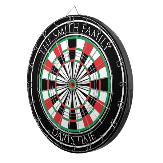 Personalized Family Dartboard with Custom Name Dartbord (Voorkant Rechts)